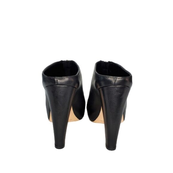 Loeffler Randall Leather Platform Heeled Clogs Mules - Picture 3 of 8